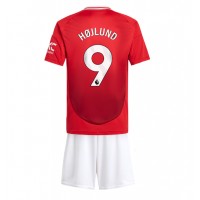 Maglie da calcio Manchester United Rasmus Hojlund #9 Prima Maglia Bambino 2024-25 Manica Corta (+ Pantaloni corti)